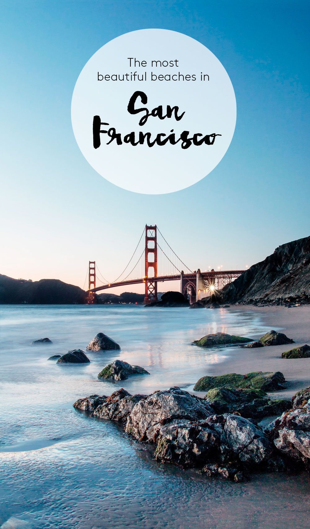 San Francisco Golden Gate Bridge seen from Marshalls Beach