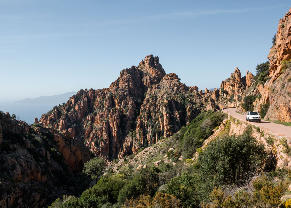 Road trip along the rocky west coast of Corsica