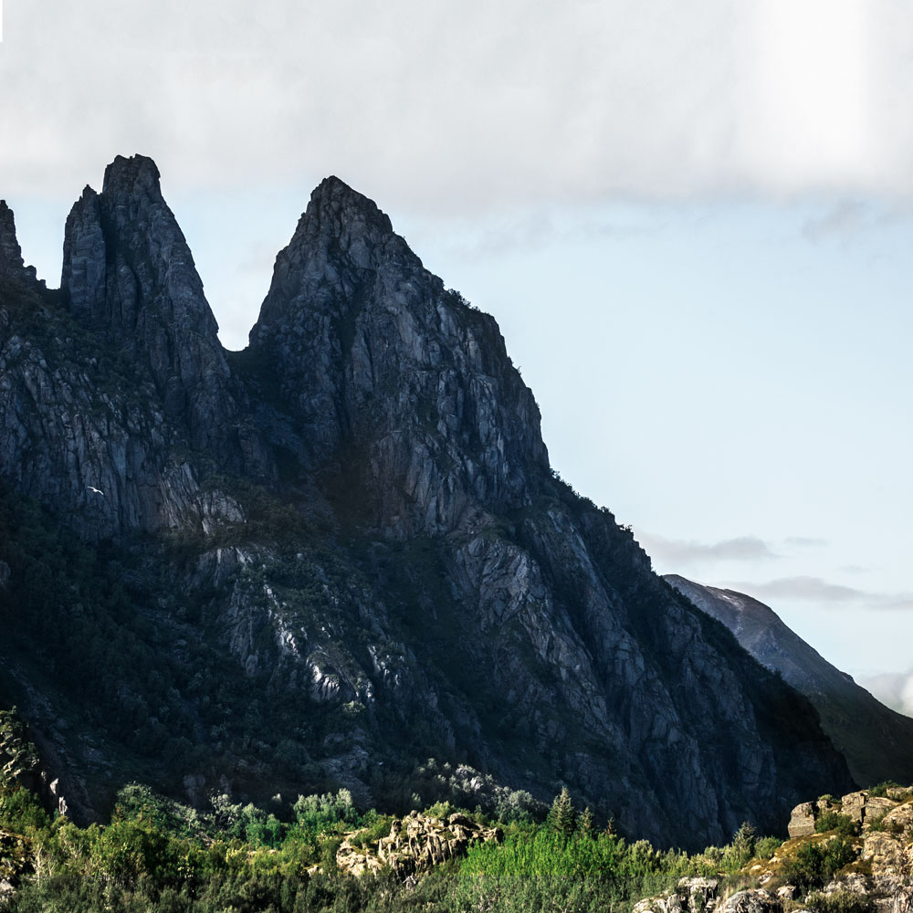 On cruise with Hurtigruten along Norway's coast / landscapes of Lofoten