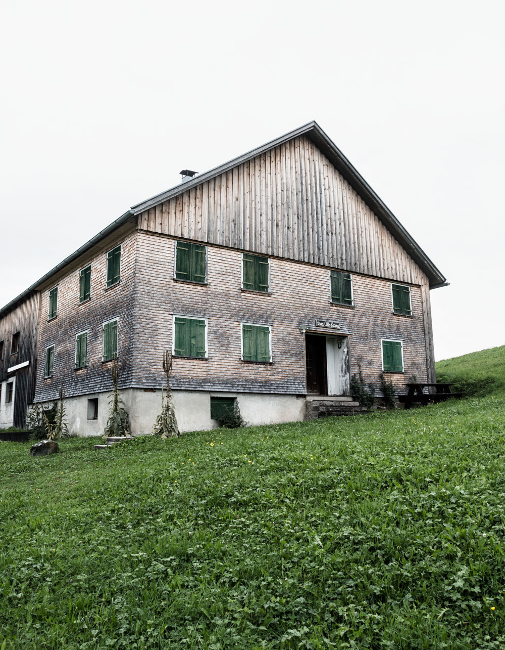 Old farmhouse in the moors of Krumbach Austria