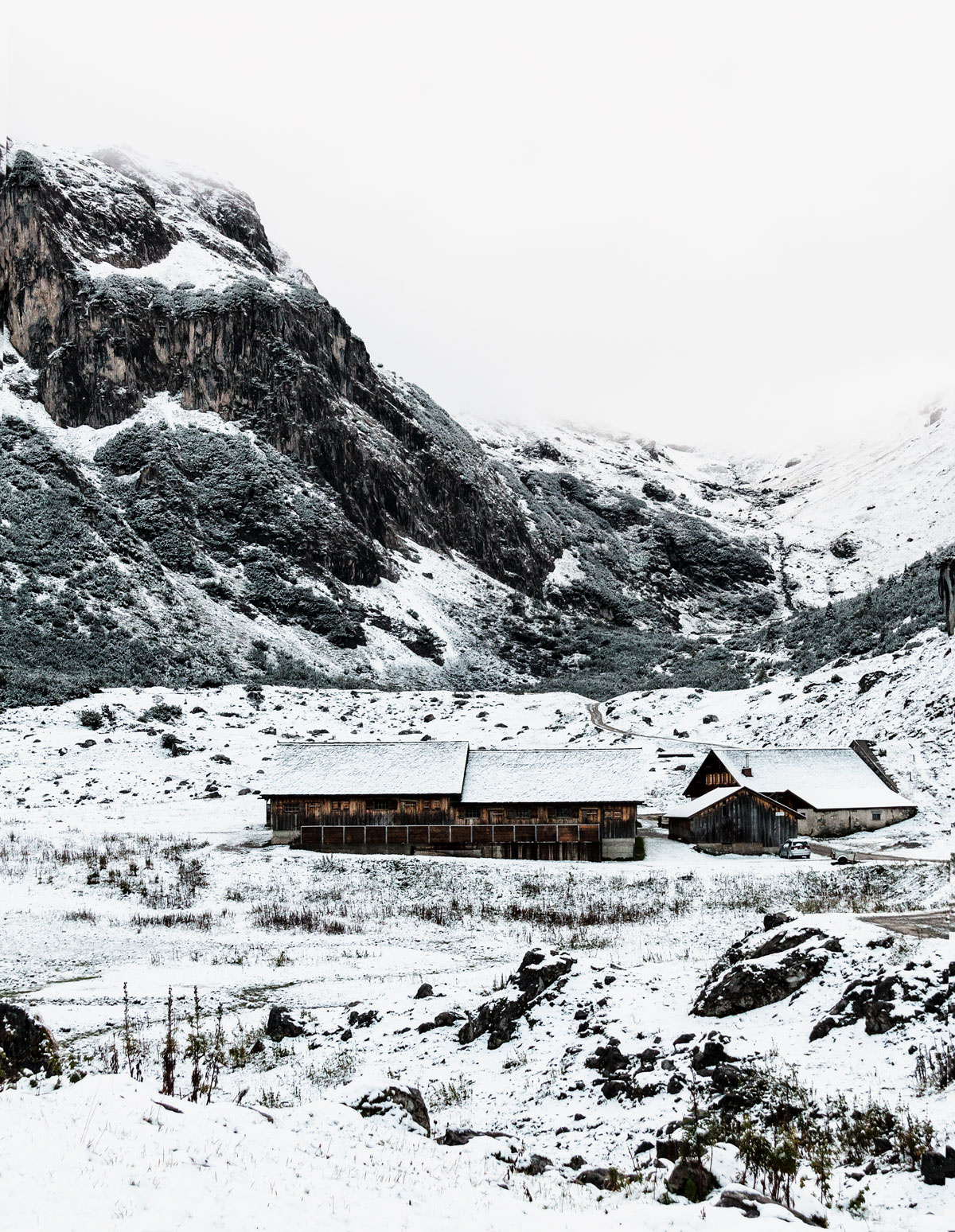 A wild hike in the Montafon mountains in Austria