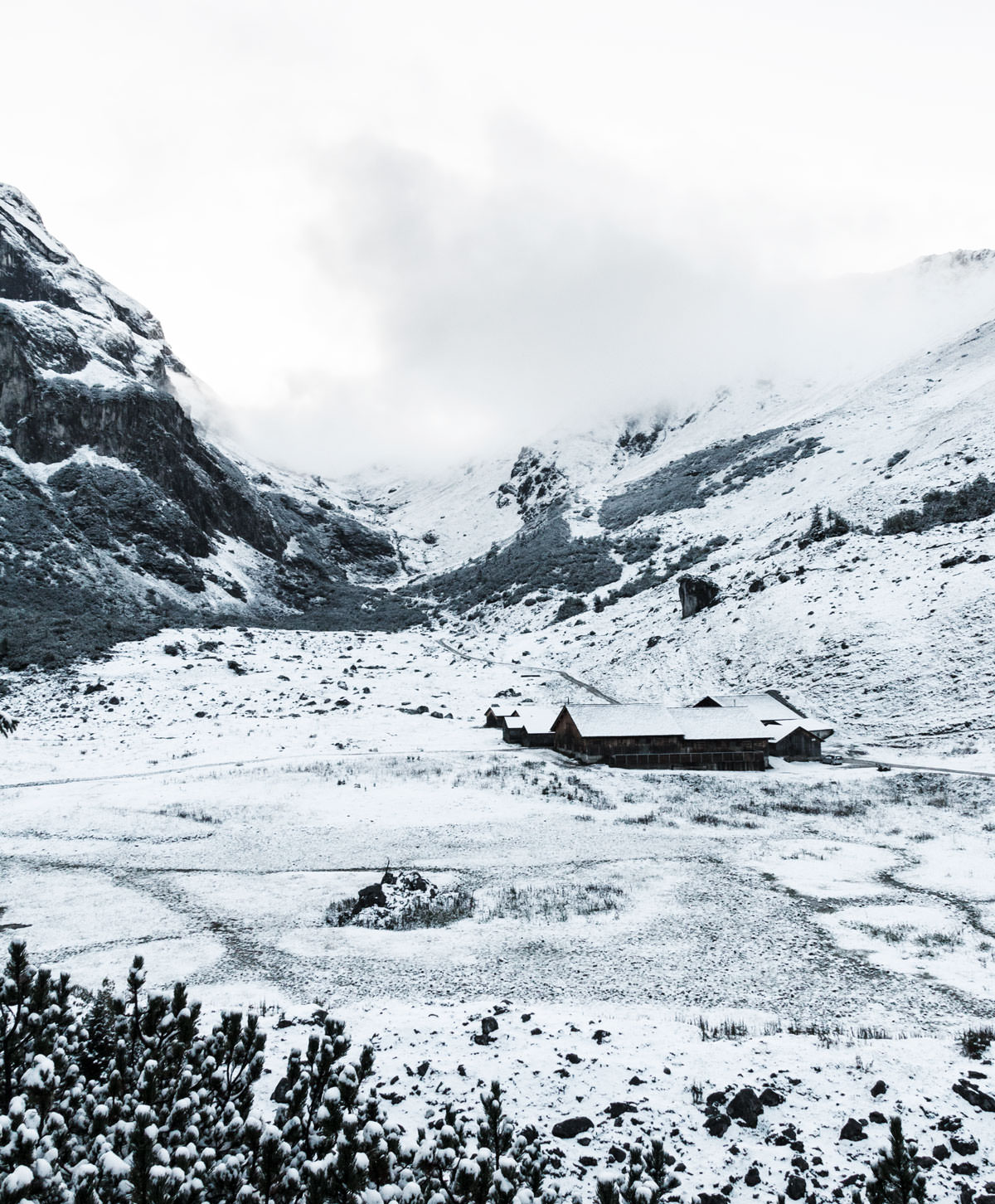 A wild hike in the Montafon mountains in Austria