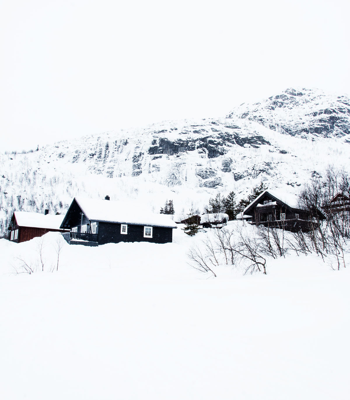 Bo i skihytte i Hovden Norge