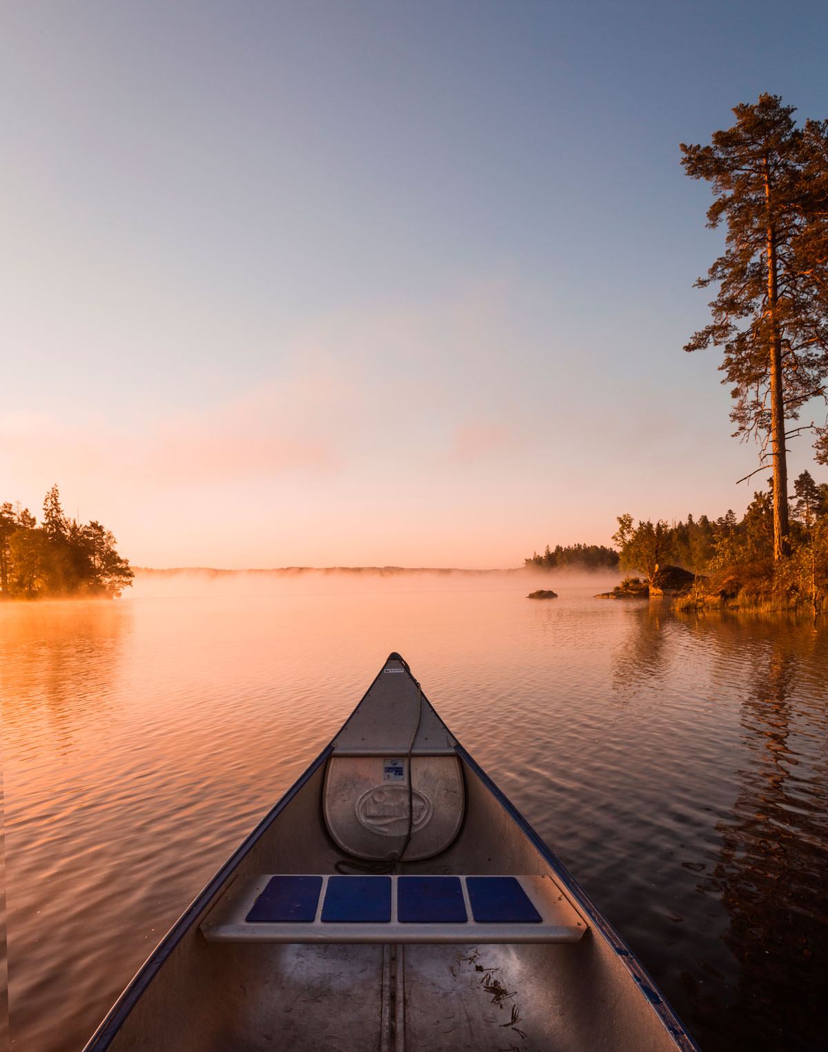 Canoe trip in Småland Sweden on our very own island