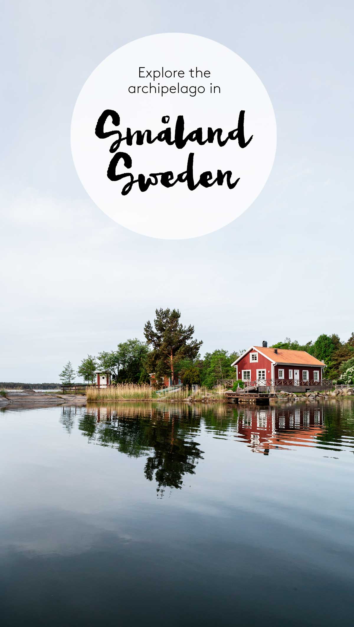 Exploring the archipelago in Småland Sweden