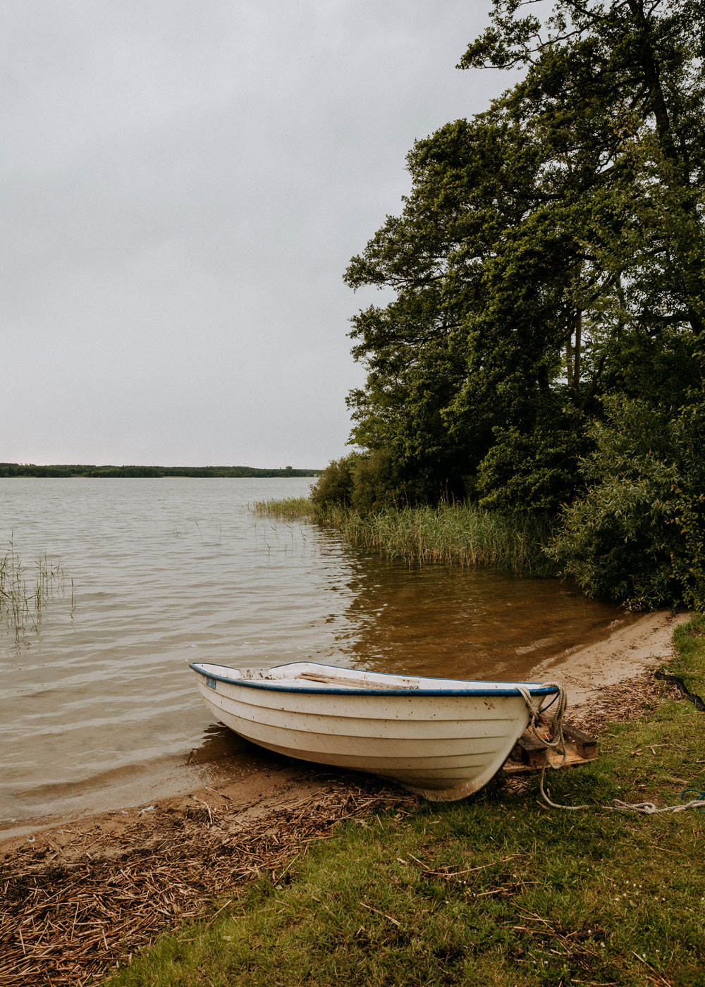 Båd ved Bäckaskog Slott i Skåne 