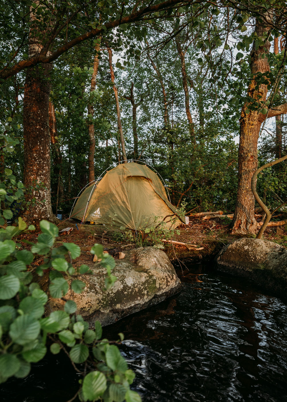 Canoe trip in Sweden with stay on our own island in Skåne's largest lake Ivösjön