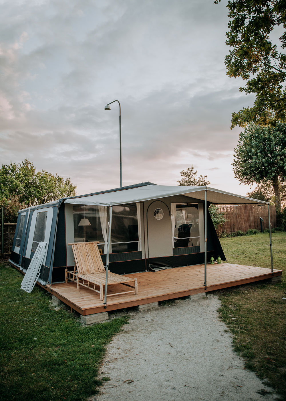 Glamping på Bogense Strand Camping