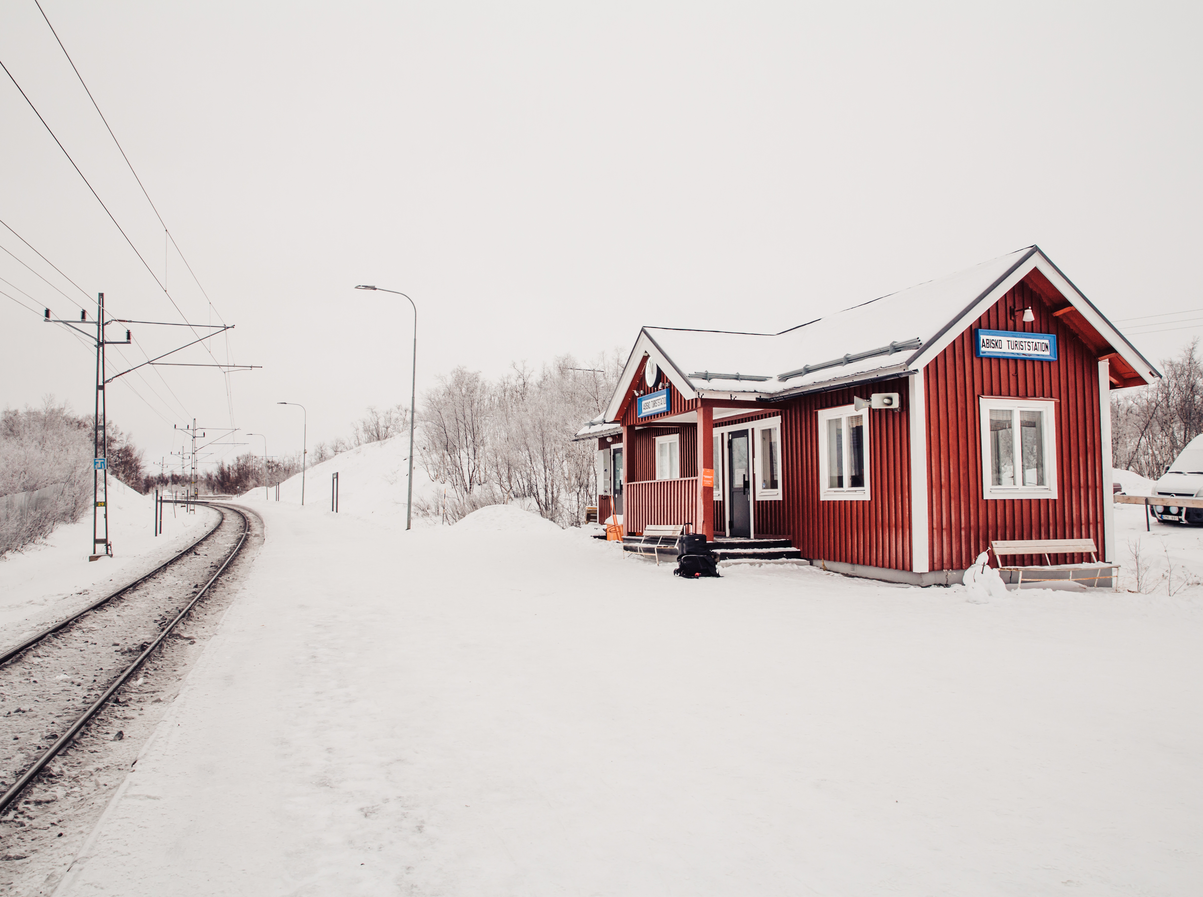 Med toget til Abisko - Abisko togstation