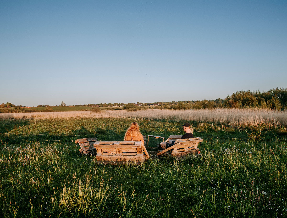 Overnatning i glamping-telt på Skjoldungestien