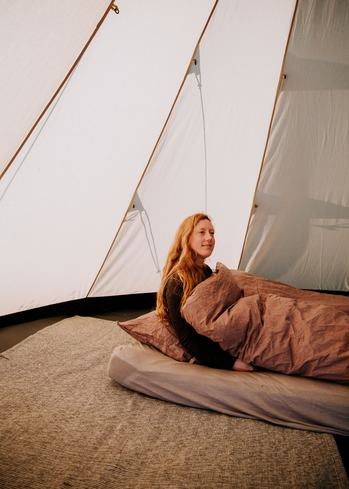 Overnatning i glamping-telt på Skjoldungestien