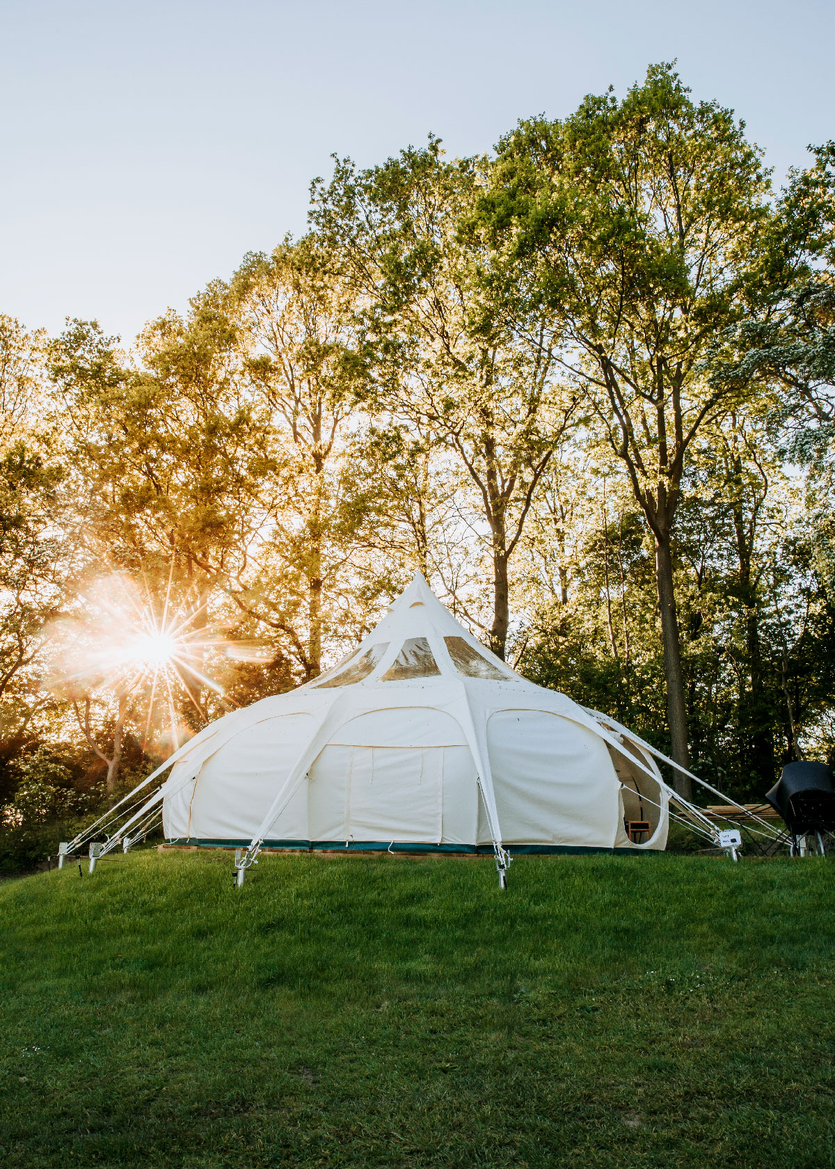 Glamping på Roskilde Camping ved Roskilde Fjord