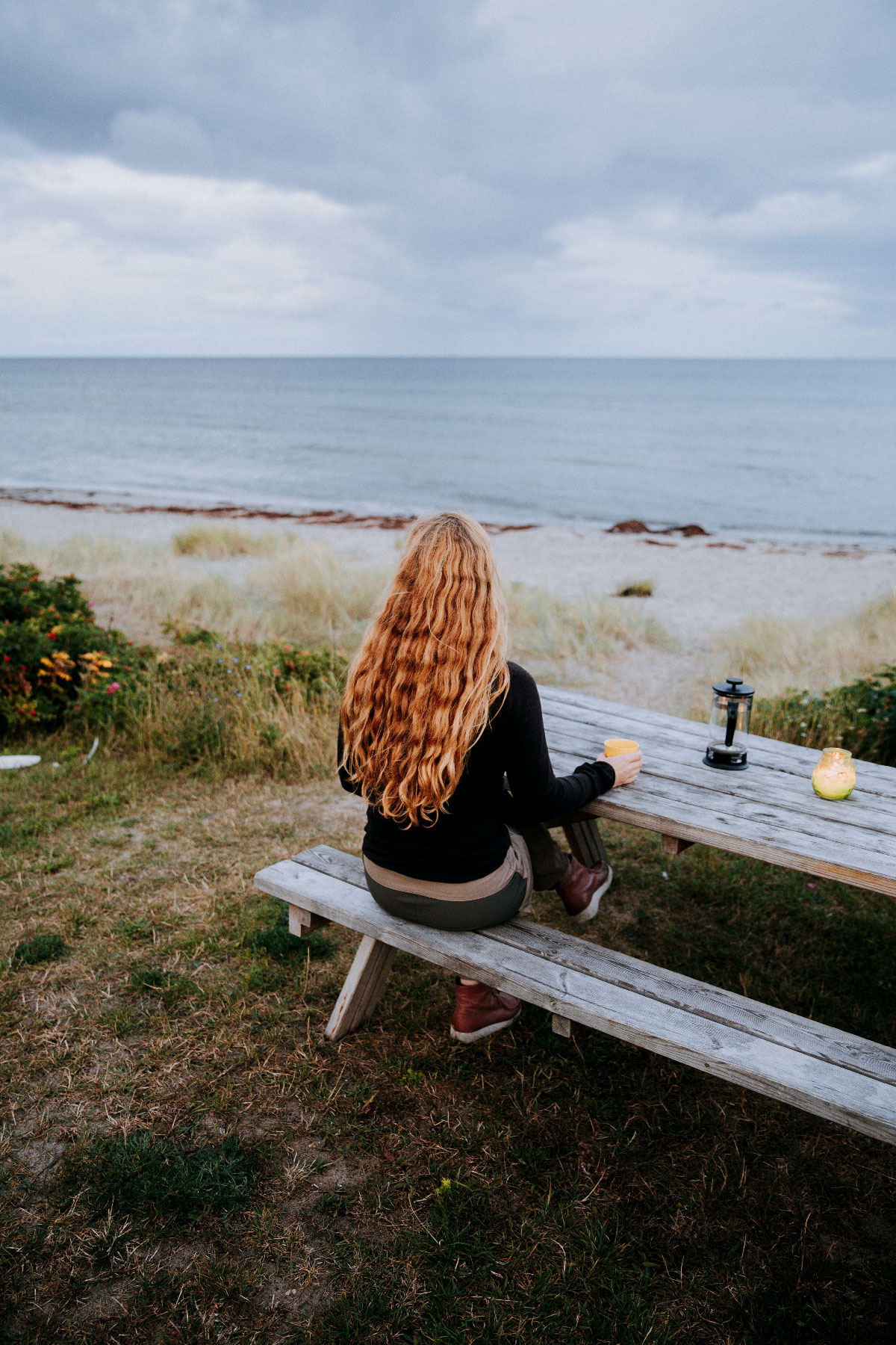 Retrotelt på Ballen Strandcamping, Samsø