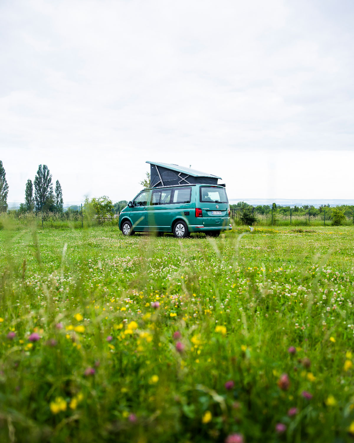 på tur i campervan i Thüringen i Tyskland