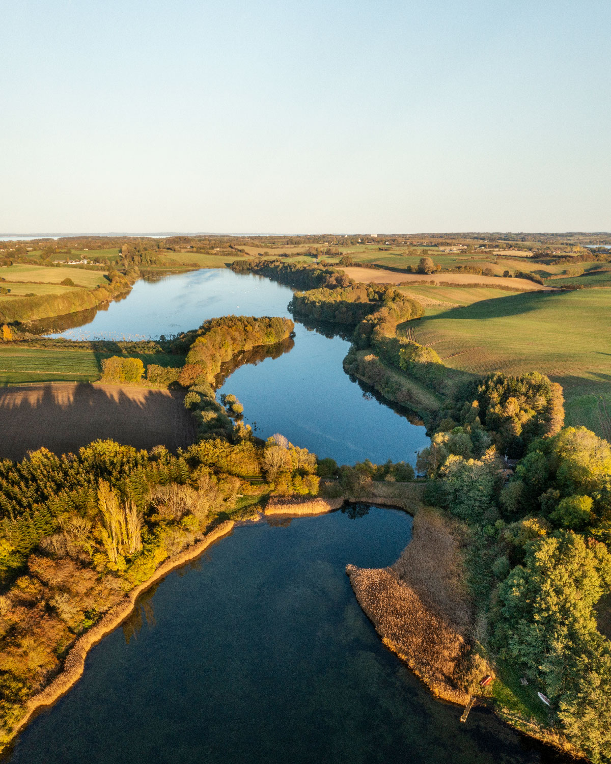 Dronefoto af Oldenor, Naturpark Nordals